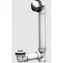 Watco Manufacturing 650-TS-PVC-CP - Turnstyle Bath Waste For Tubs To 24-In Sch 40 Pvc Chrome Plated