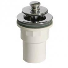 Watco Manufacturing 612-PP-PVC-PB - Push Pull Tub Closure W/Spigot Adapter Sch 40 Pvc Pvc Polished Brass ''Pvd''
