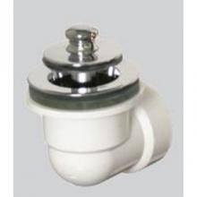 Watco Manufacturing 614-PP-ABS-PB - Push Pull Tub Closure W/Drain Elbow Sch 40 Abs Polished Brass ''Pvd''