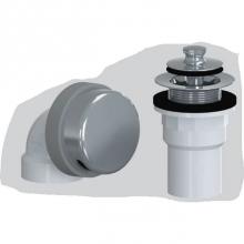 Watco Manufacturing 918-PP-PVC-BN - Innovator Push Pull Half Kit W/Spigot Sch 40 Pvc Brushed Nickel