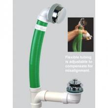 Watco Manufacturing FLEX916-FA-ABS-BN - Flex916 Foot Act. Flexible W/Sch 40 Sanitary Tee De Abs Brushed Nickel