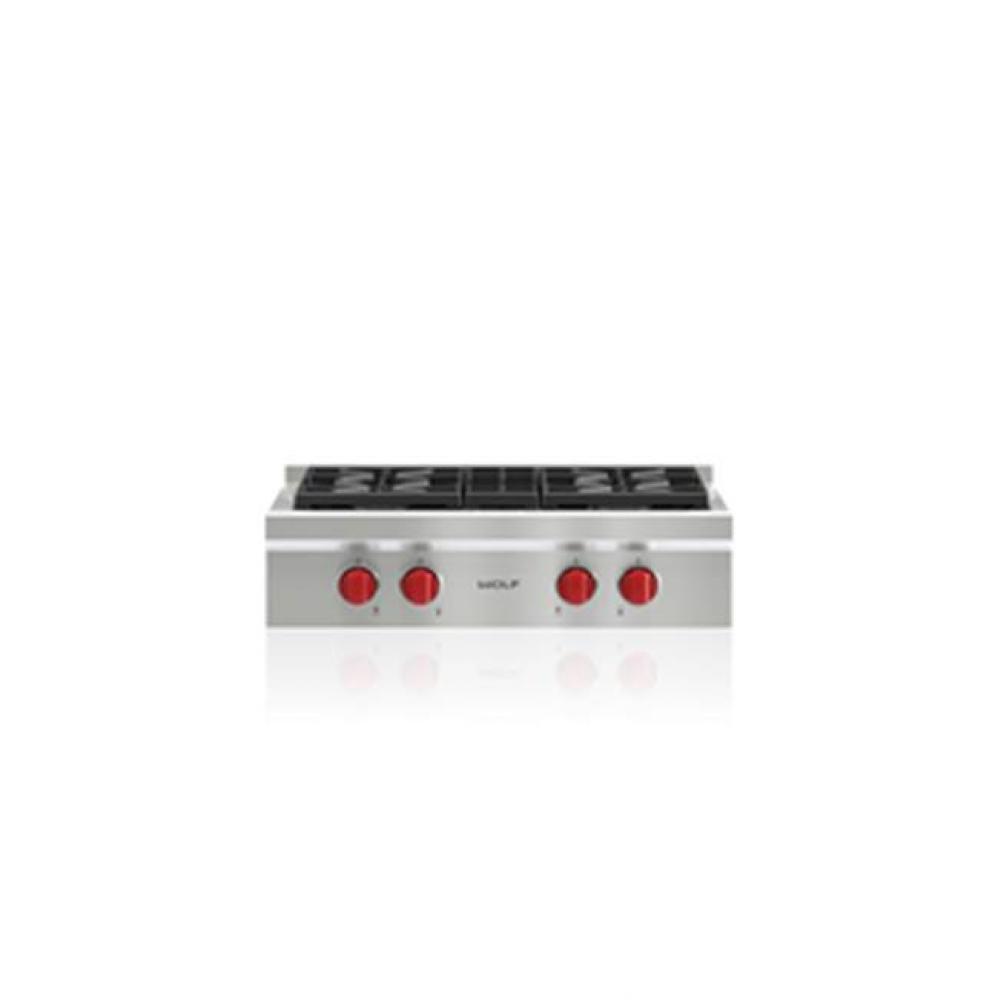 30'' Sealed Burner Rangetop, 4 Burner, Lp