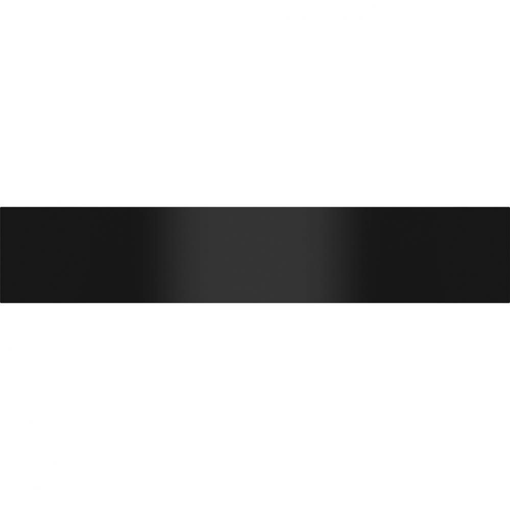 24'' Contemporary Black Glass Drawer Front