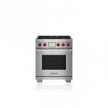 Wolf DF30450/S/P - 30' Dual Fuel Range - 4 Burners - NG