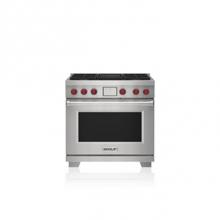 Wolf DF36450C/S/P - 36' Dual Fuel Range - 4 Burners And Infrared Charbroiler - NG