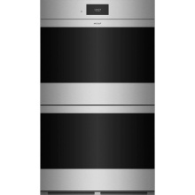 Wolf DO3050CM/S - 30'' Double Walloven, M Series, Contemporary Stainless Trim
