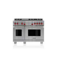 Wolf DF486G - 48'' DUAL FUEL, 6 BURNER, GRIDDLE,