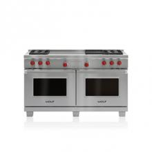 Wolf DF604CF-LP - 60'' DUAL FUEL, 4 BURNER, CHAR & FRENCH TOP,
