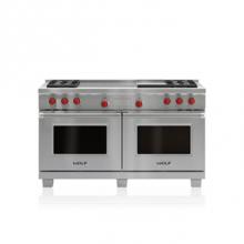 Wolf DF604GF - 60'' DUAL FUEL, 4 BURNER, GRIDDLE & FRENCH TOP,