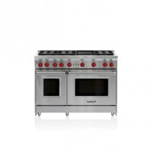 Wolf GR486C-LP - 48'' Gas Range, 6 Burner, Charbroiler, Lp