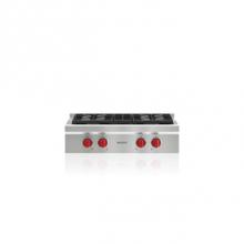 Wolf SRT304-LP - 30'' Sealed Burner Rangetop, 4 Burner, Lp