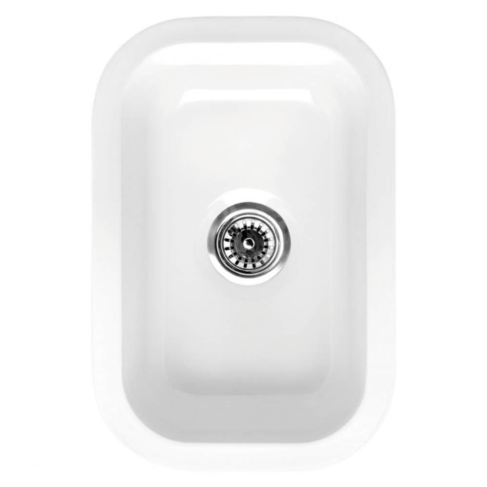Elementhaus small rectangle drop-in/undermount sink with 3 1/2 inch center drain