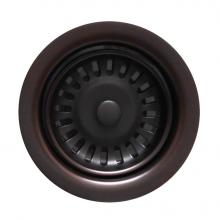 Whitehaus WH202-ORB - 3 1/2'' Waste Disposer Trim with Matching Basket Strainer for Deep Fireclay Sinks