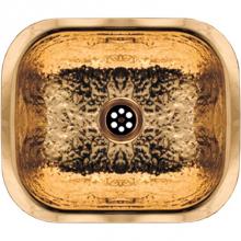 Whitehaus WH690BBB - Rectangular Undermount Entertainment/Prep Sink with a Hammered Texture Surface