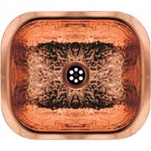Whitehaus WH690CBB - Rectangular Undermount Entertainment/Prep Sink with a Hammered Texture Surface