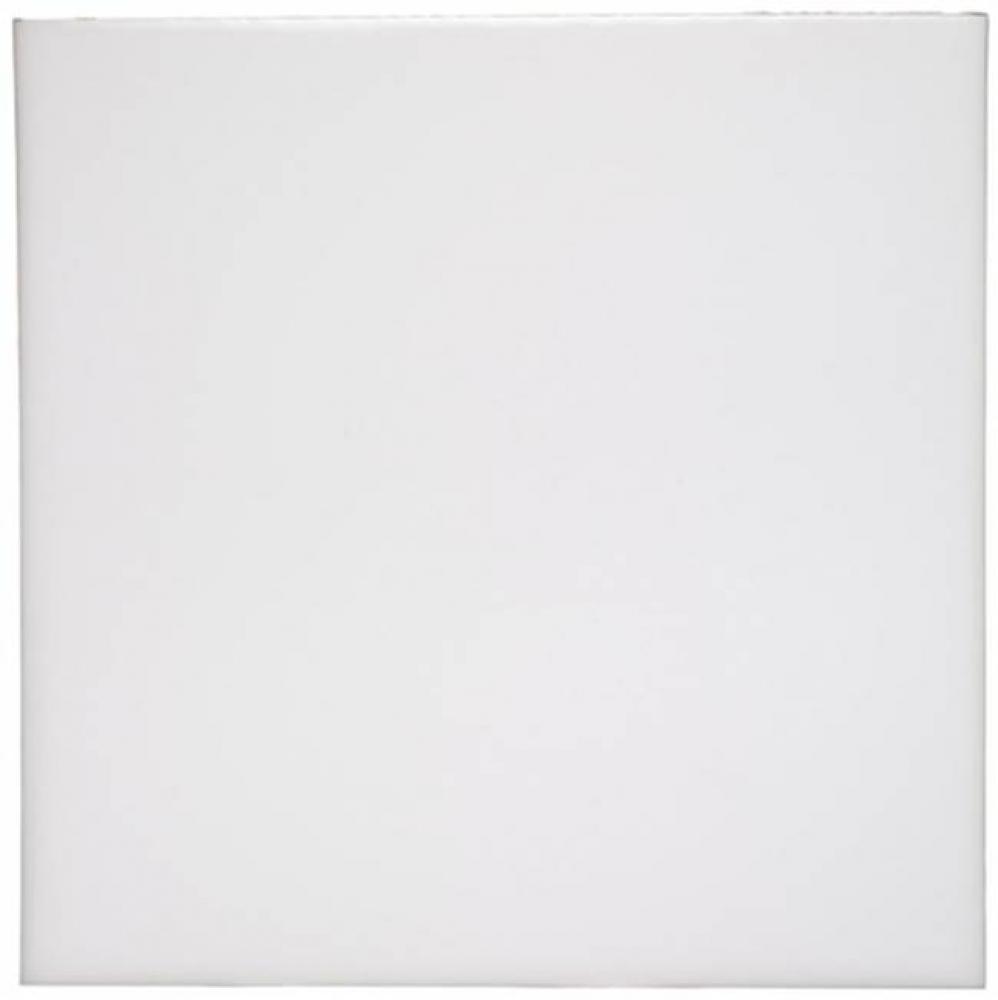 Cottage Field Tile 6 x 6 in Dover White Glossy Solid