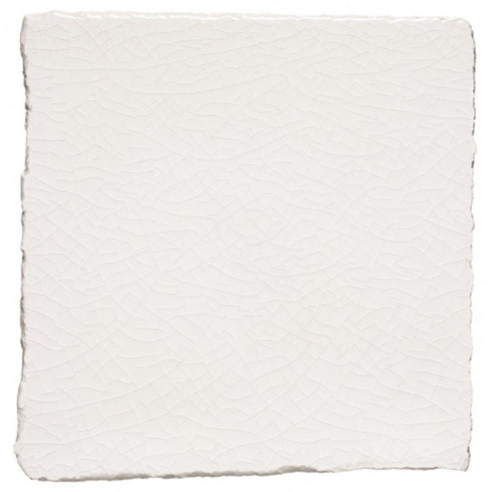 Architectonics Handmade Field Tile 4 1/4 x 4 1/4 Deckle in Nile Glossy Solid