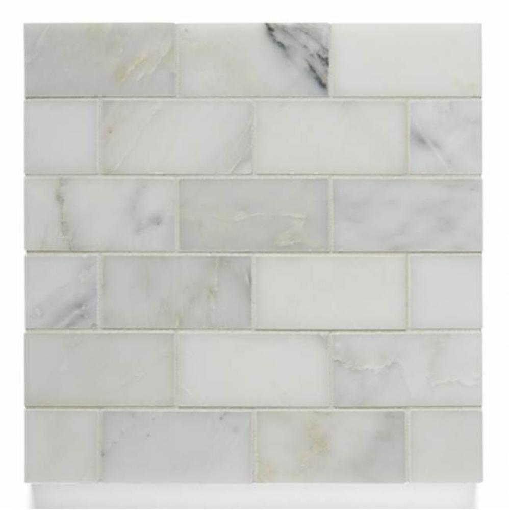 Studio Stone 1 7/8'' x 3 3/4'' Staggered Mosaic in Oyster White