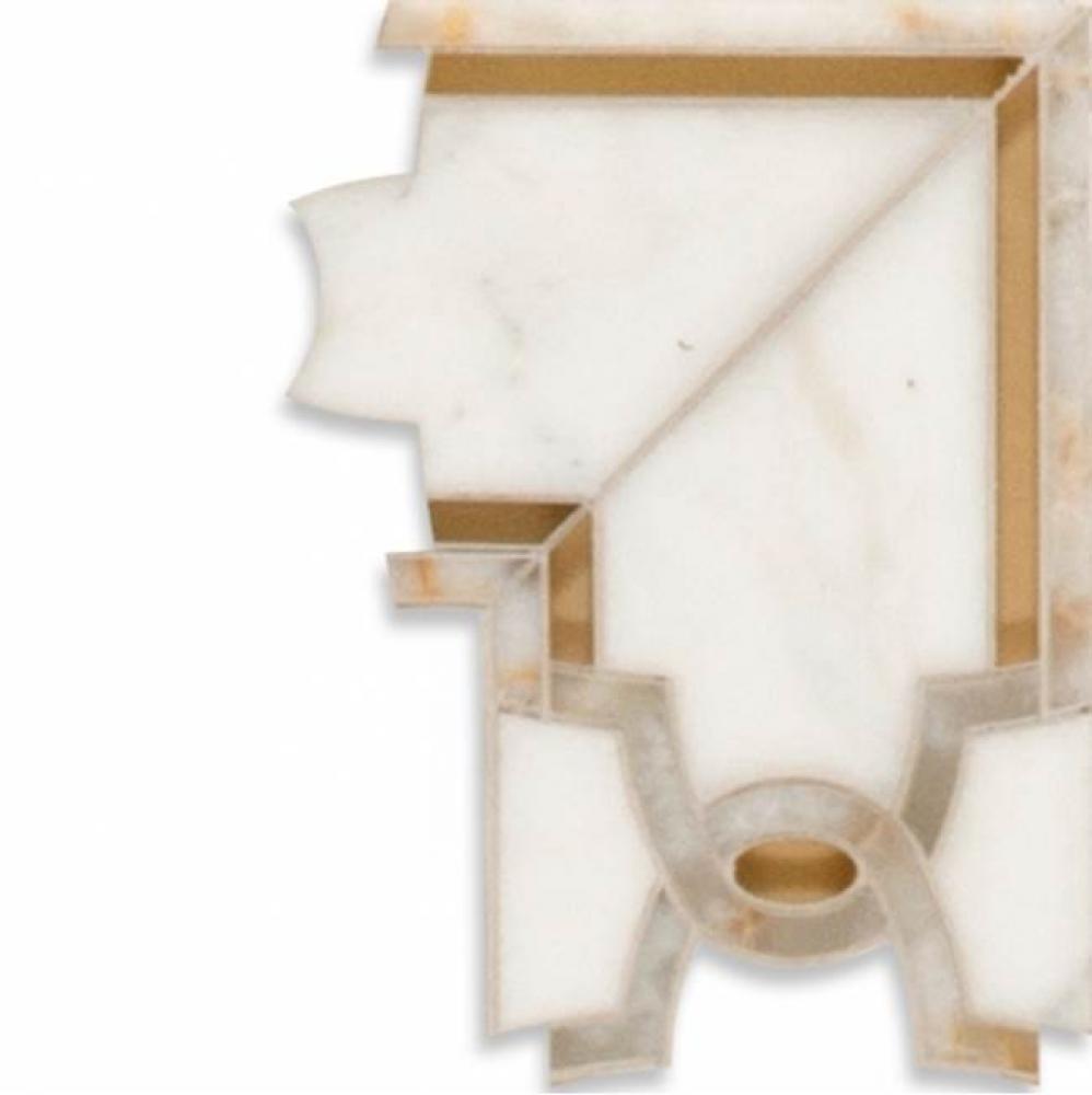 Aqualinea Carnegie Petite Continuous Corner 3 3/4'' x 5 9/16'' in Stone Group