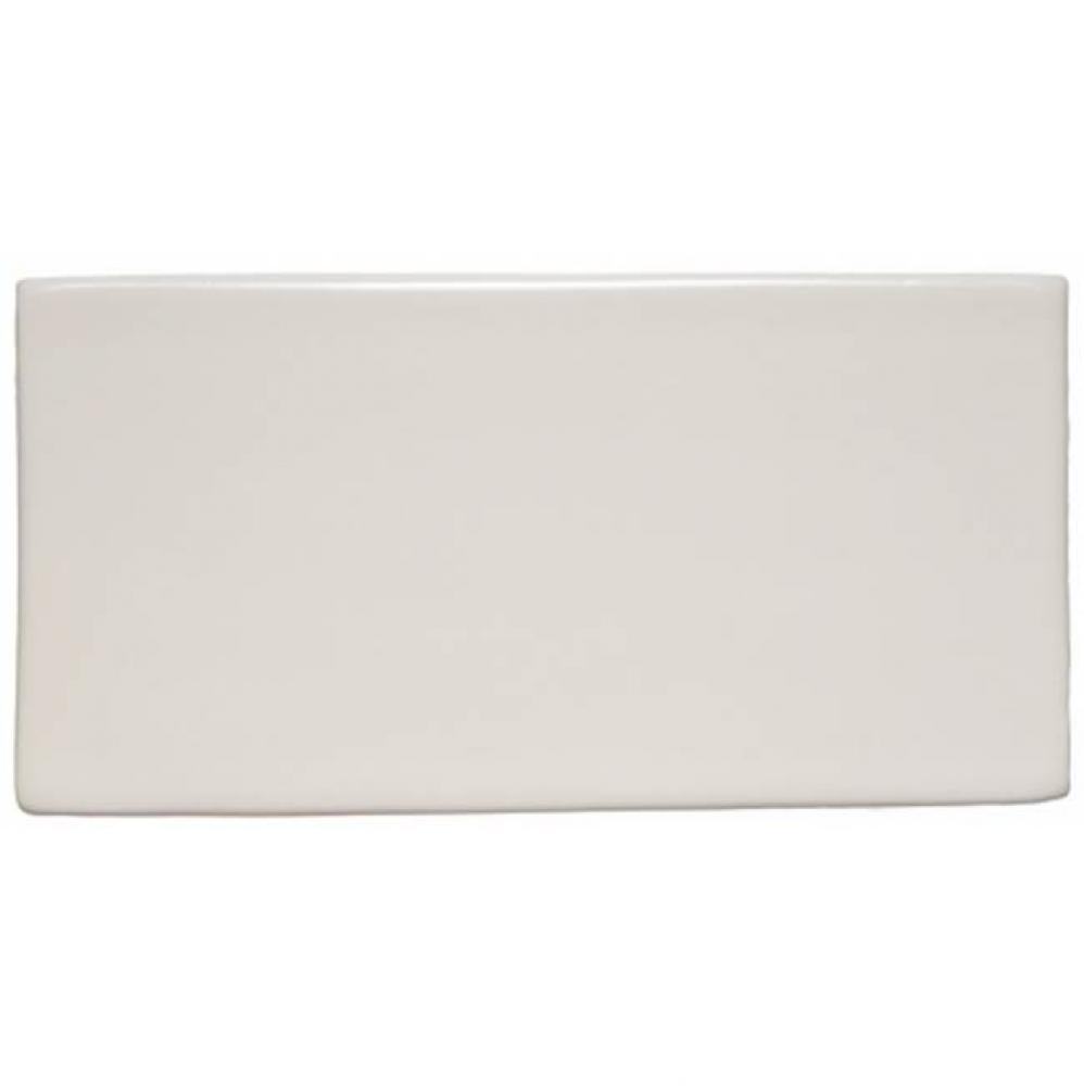 Archive Instock Field Tile 3 x 6 Bullnose Single (Short) in White Glossy Solid