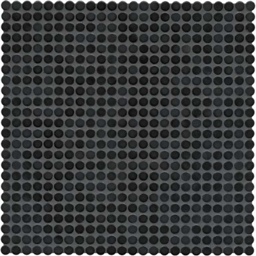 Penny Tile 1/2'' Penny Mosaic in Black Glossy