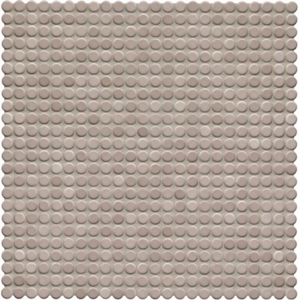 Penny Tile 1/2'' Penny Mosaic in Latte Glossy