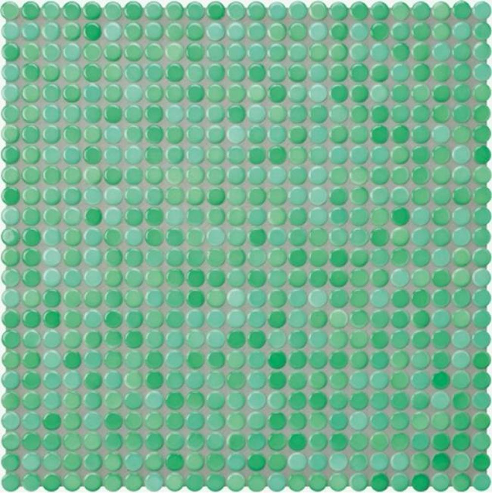 Penny Tile 1/2'' Penny Mosaic in Seafoam Glossy