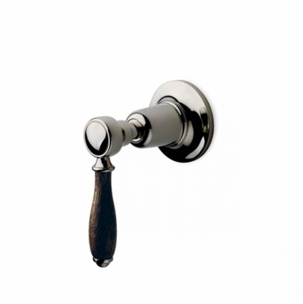 Easton Classic Volume Control Valve Trim with Oak Lever Handle in Antique