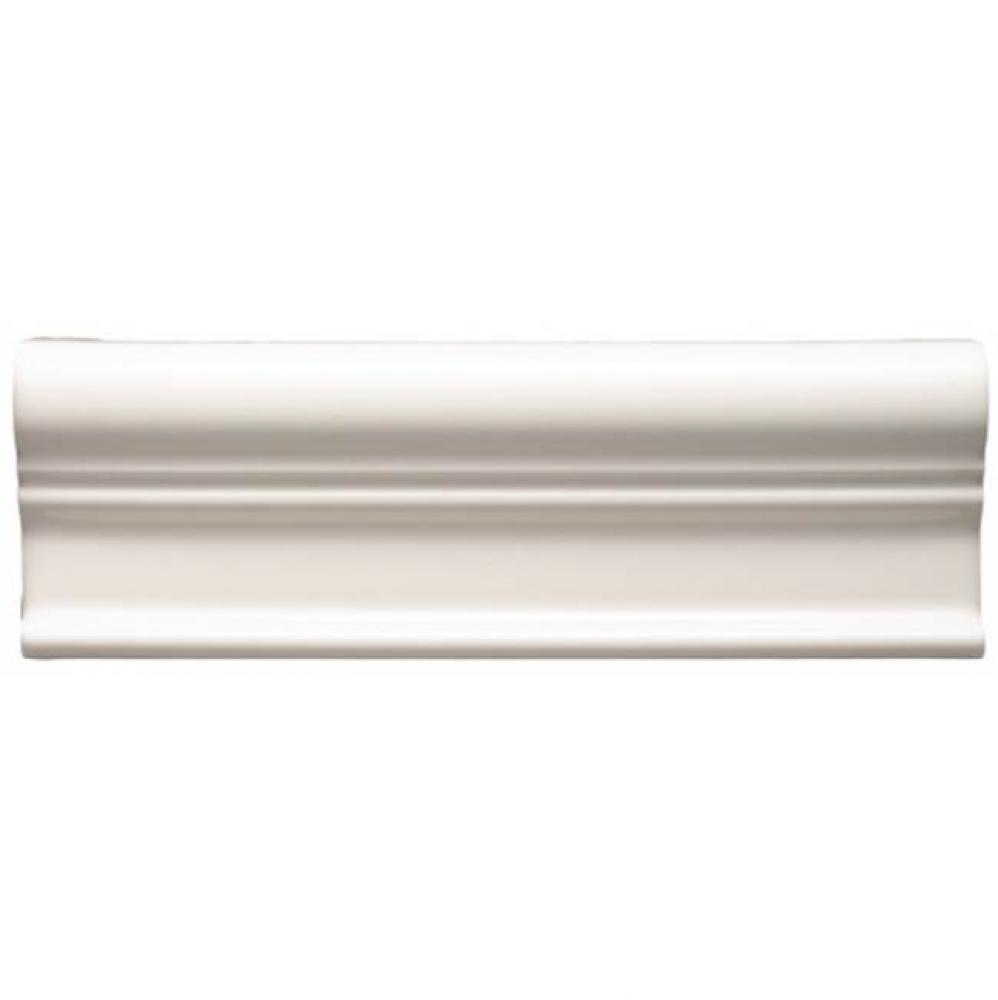 Cottage Normandy Rail 2'' x 6'' in Dover White Glossy Solid