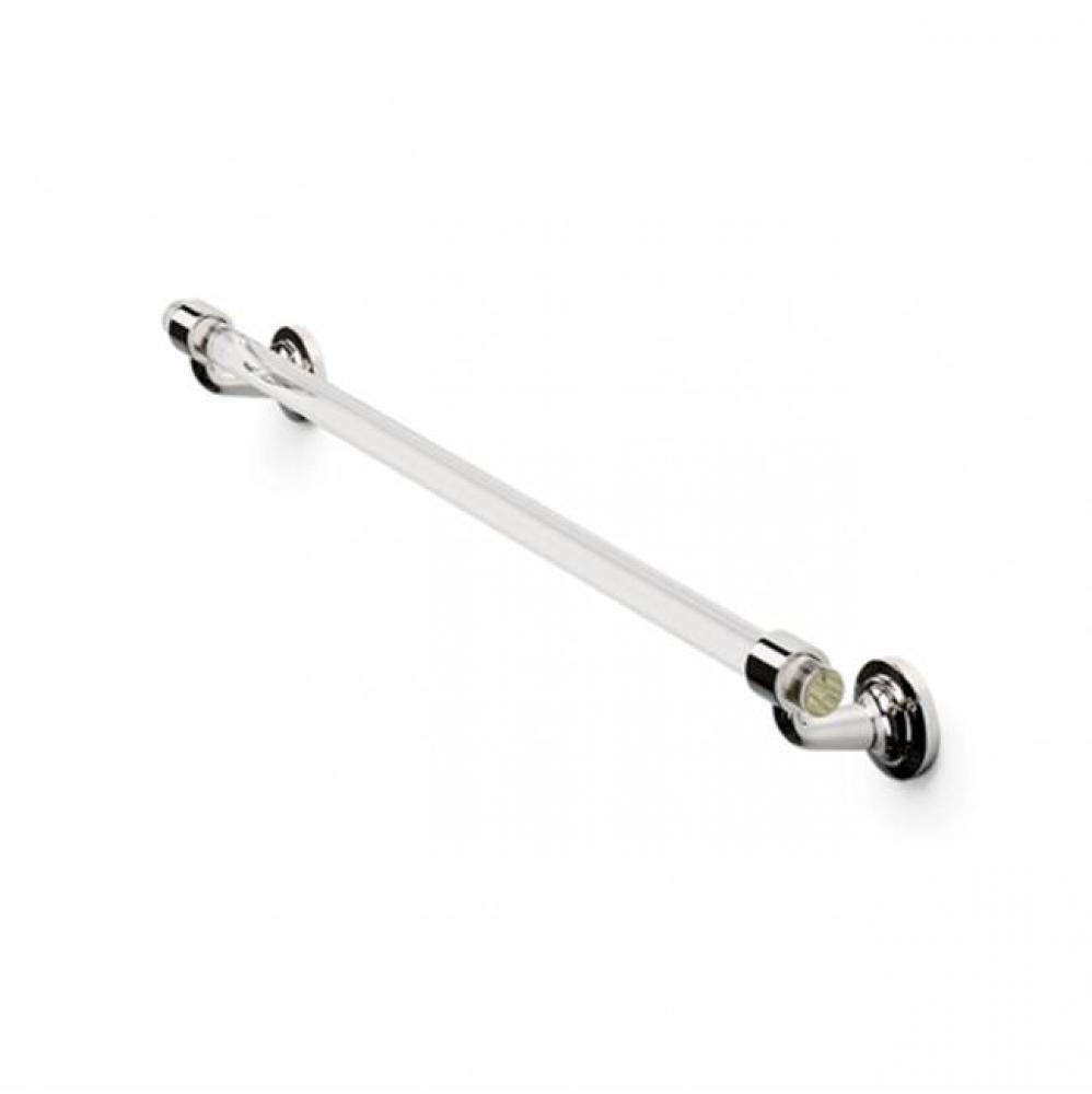 Opus 24'' Single Crystal Towel Bar in Antique