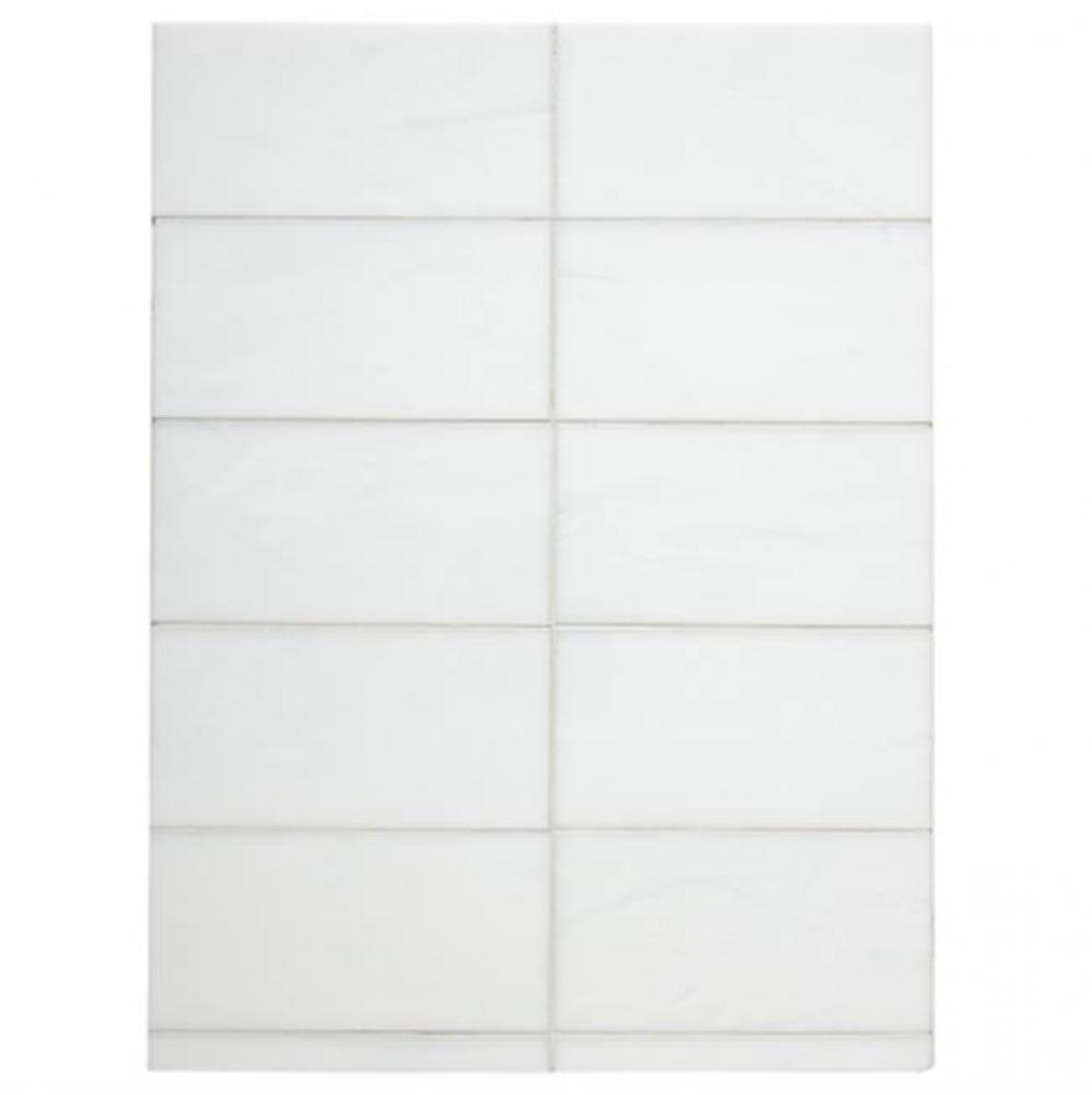 Repose 3'' x 6'' Stacked Mosaic in Clover Glossy