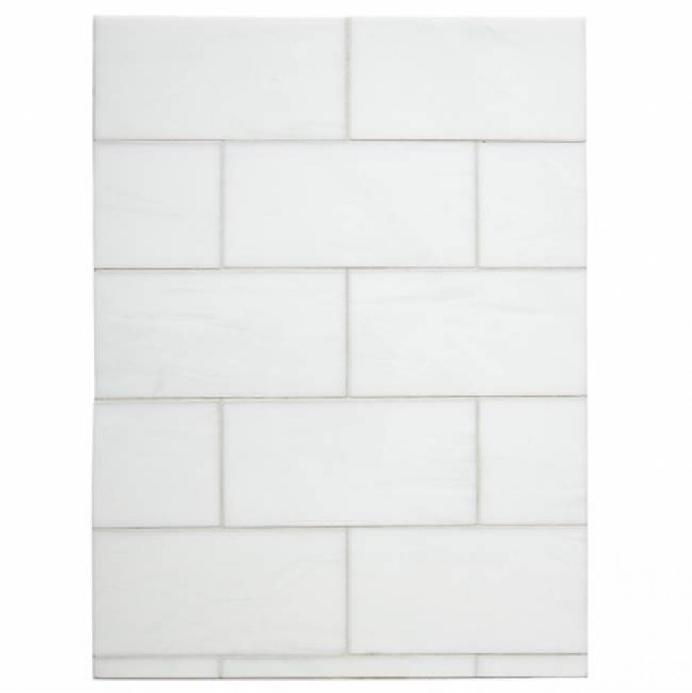 Repose 3'' x 6'' Staggered Mosaic in Straw Glossy