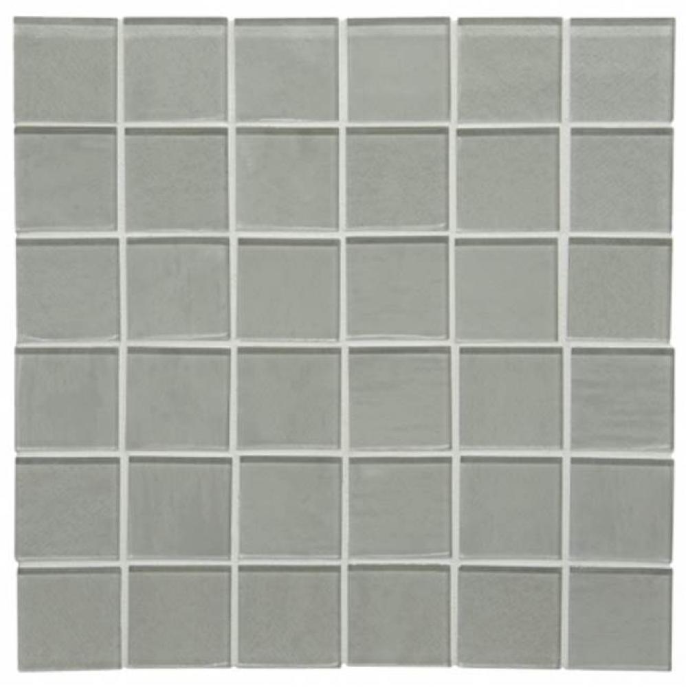 Optix Watercolors 2'' Stacked Mosaic in Clinging Moss Matte