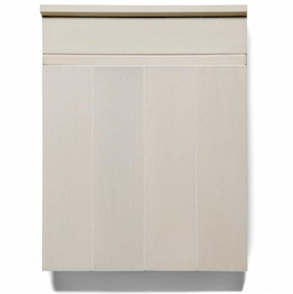 Claypaper Field Tile 3 x 12 Bullnose Single (Short) in Talc