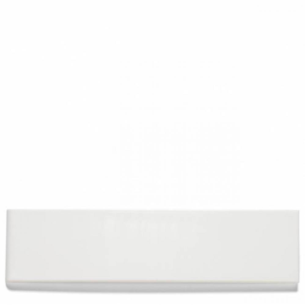 Claypaper Field Tile 3 x 12 Bullnose Single (Short) in Egret