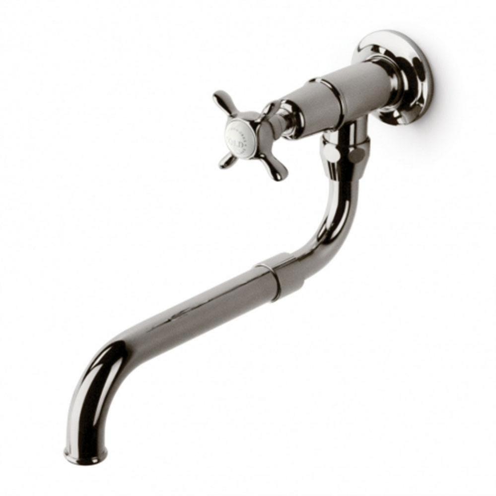 Easton Classic Wall Mounted Extension Pot Filler, Metal Cross
