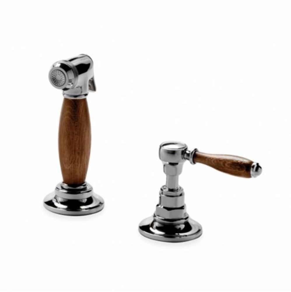 Easton Vintage Spray, Oak Lever Handle in Chrome,