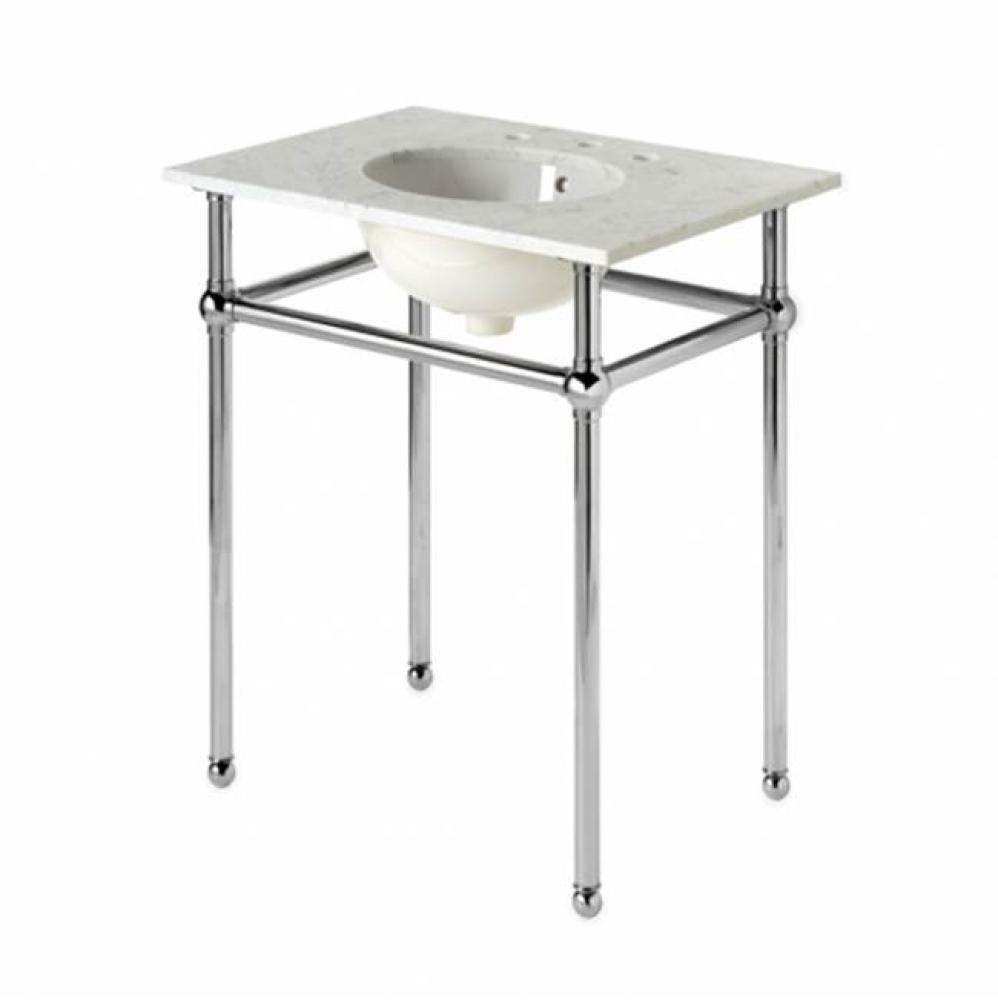 Universal Metal Round Four Leg Single Washstand 28'' x 20'' x 31