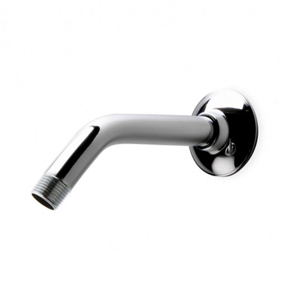 Universal Shower Arm and Flange in Matte Nickel