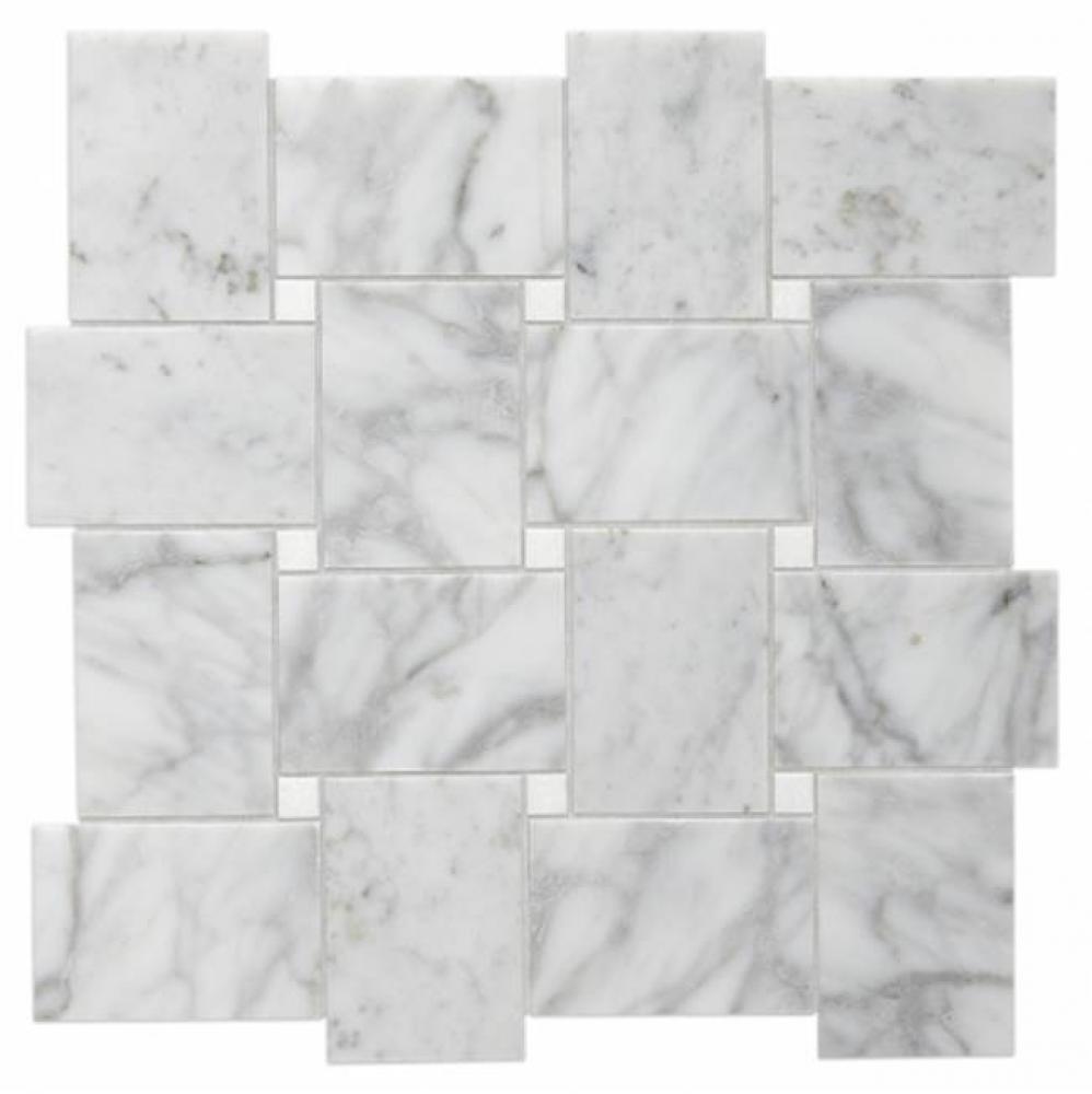 Keystone 5.5cm x 8cm Basketweave Mosaic in Velato/Panthera