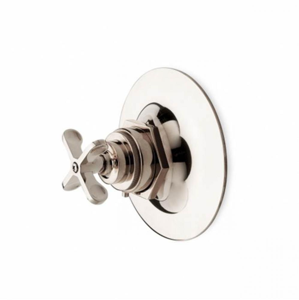 Henry Thermostatic Control Valve Trim with Metal Cross Handle in Antique