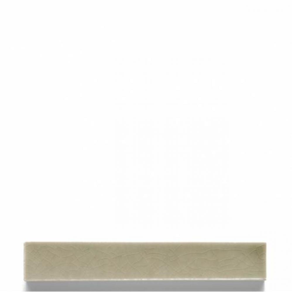 District Tile Bullnose Single Short 1 1/8'' x 6'' in Butter Glossy