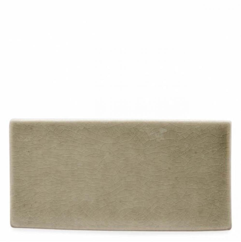 District Tile Bullnose Single Long 4'' x 8'' in Sparrow Glossy
