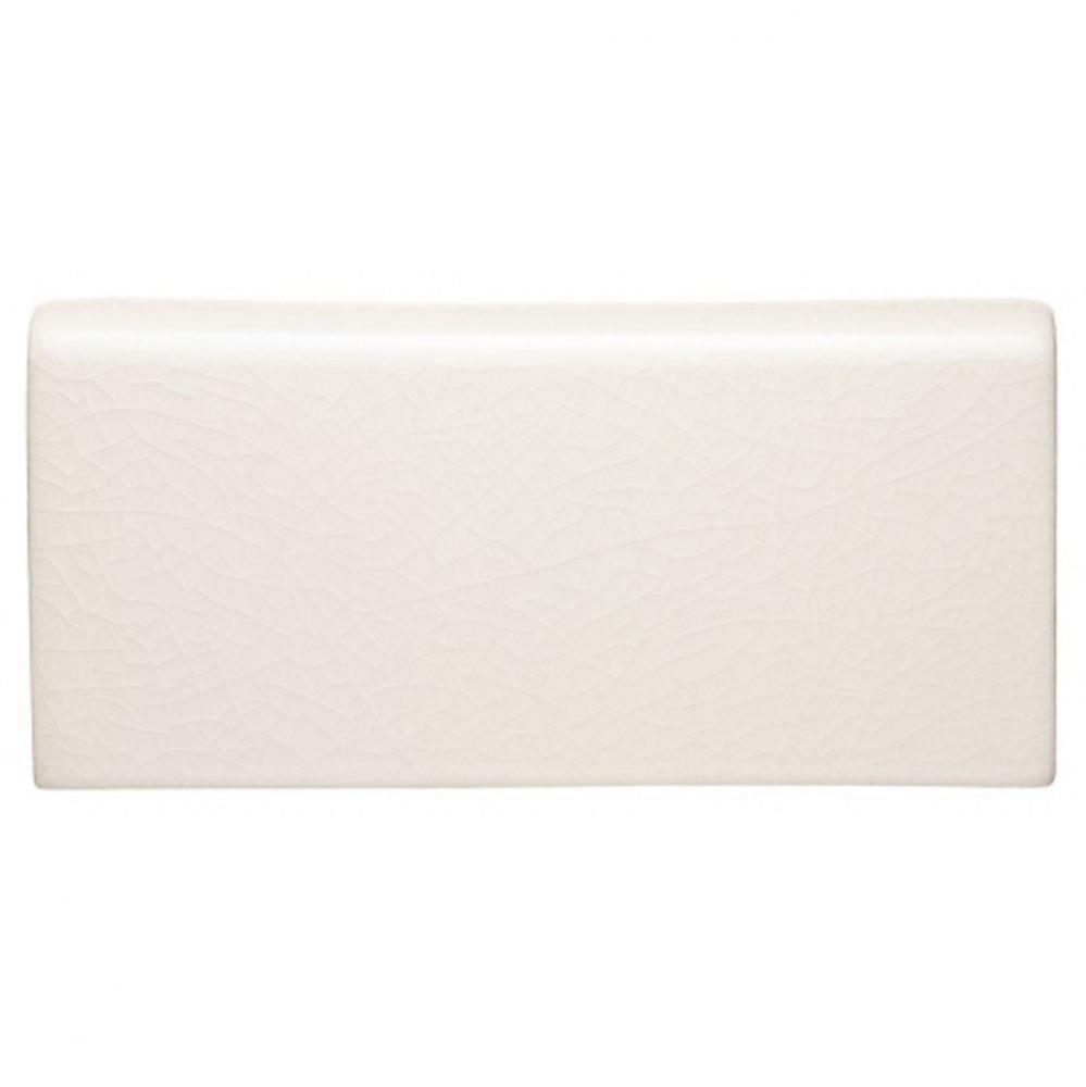 Architectonics Handmade Instock Field Tile 3 x 6 Bullnose Single (Long) in Mykonos Glossy Solid (W