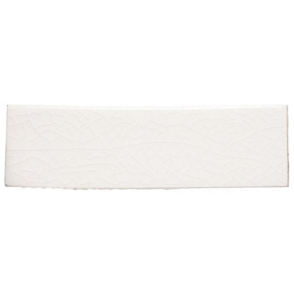 Architectonics Handmade Field Tile 1 1/2 x 5 in Chalk Glossy Solid