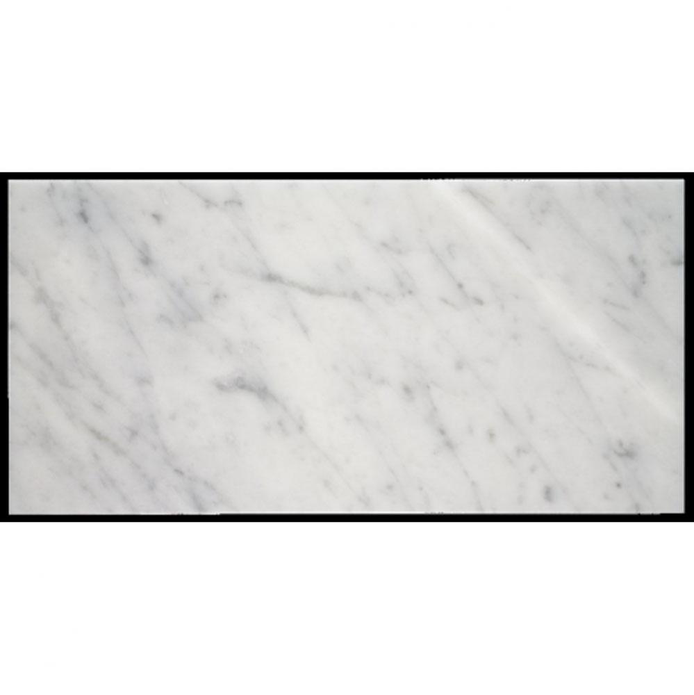 Keystone Field Tile 6 x 12 x 3/8 in Carrara Polished