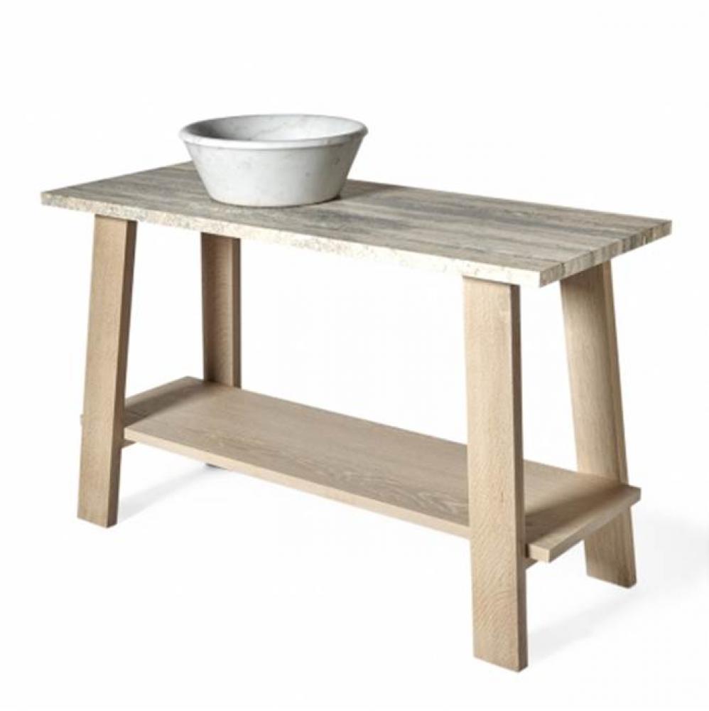 Arden Single Washstand 50 x 18 3/4 x 29 3/4 in White Oak