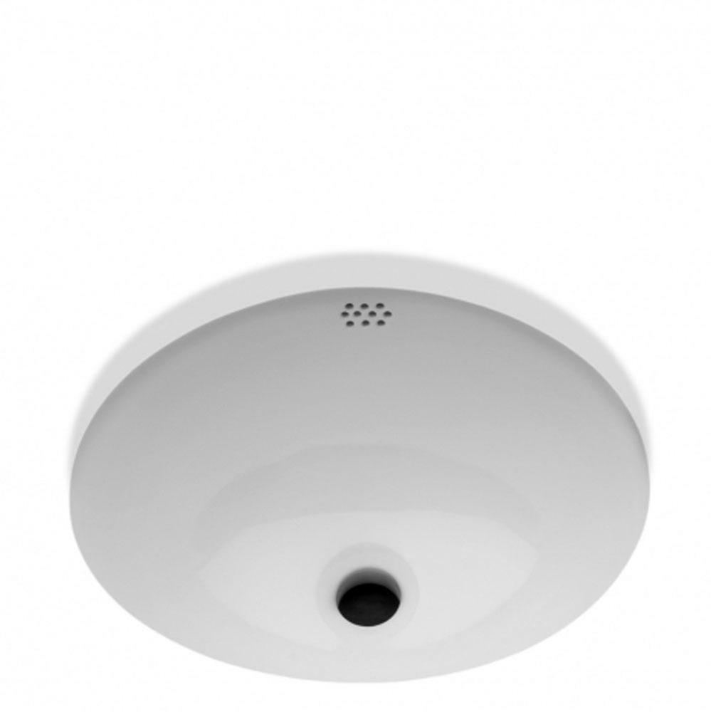 Manchester Undermount Oval Vitreous China Lavatory Sink Double Glazed 20 1/2 x 17 x 8 in Cool Whit