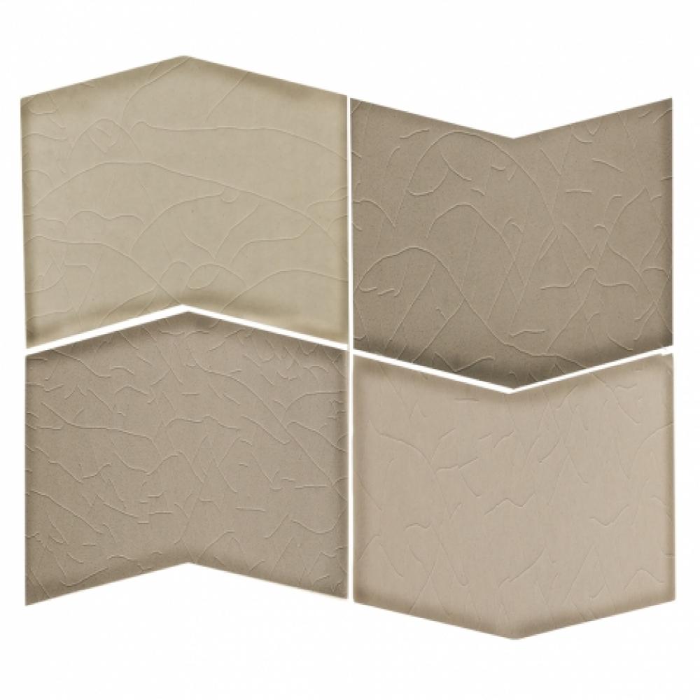 Architectonics Handmade Decorative Field Tile Wing 3'' x 6''