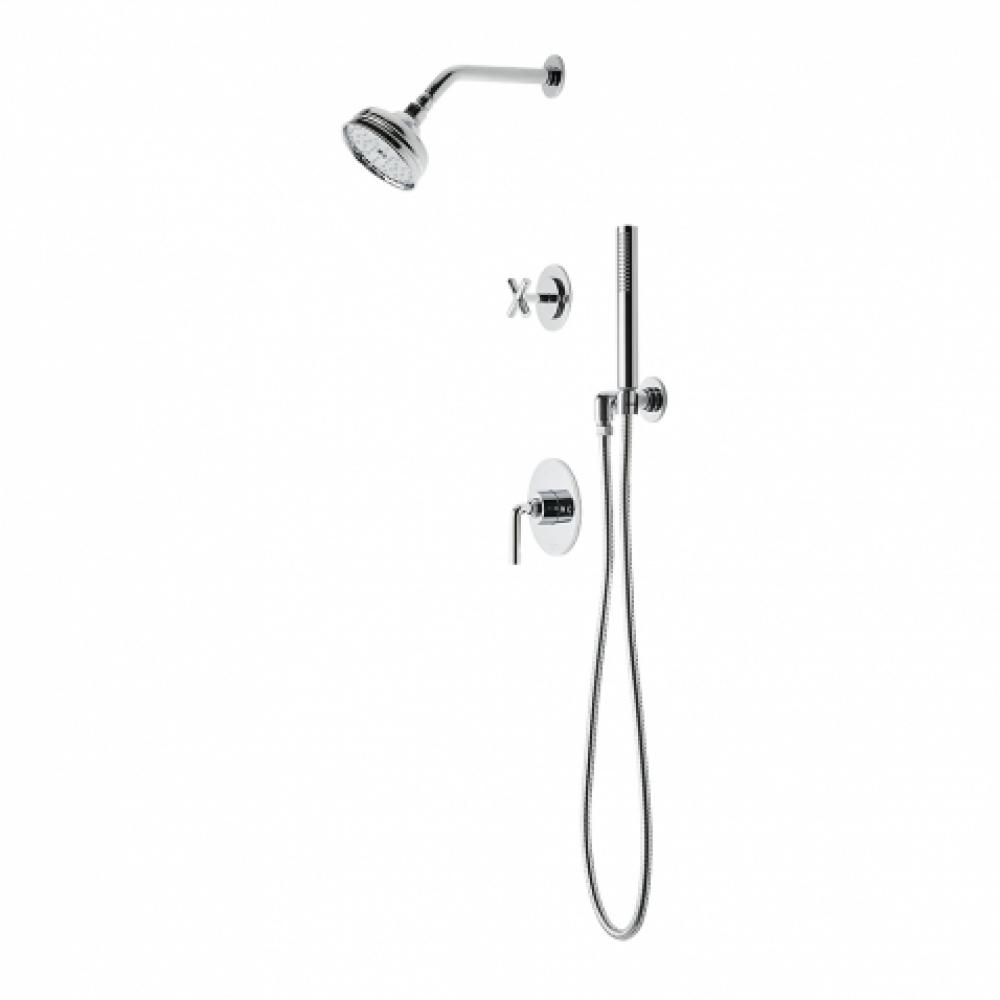 Flyte Pressure Balance Shower Package with 5'' Shower Rose, Handshower and Diverter